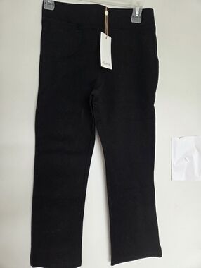 Quince Ponte Pull On Kick Flare Crop Pant SZ S NWT